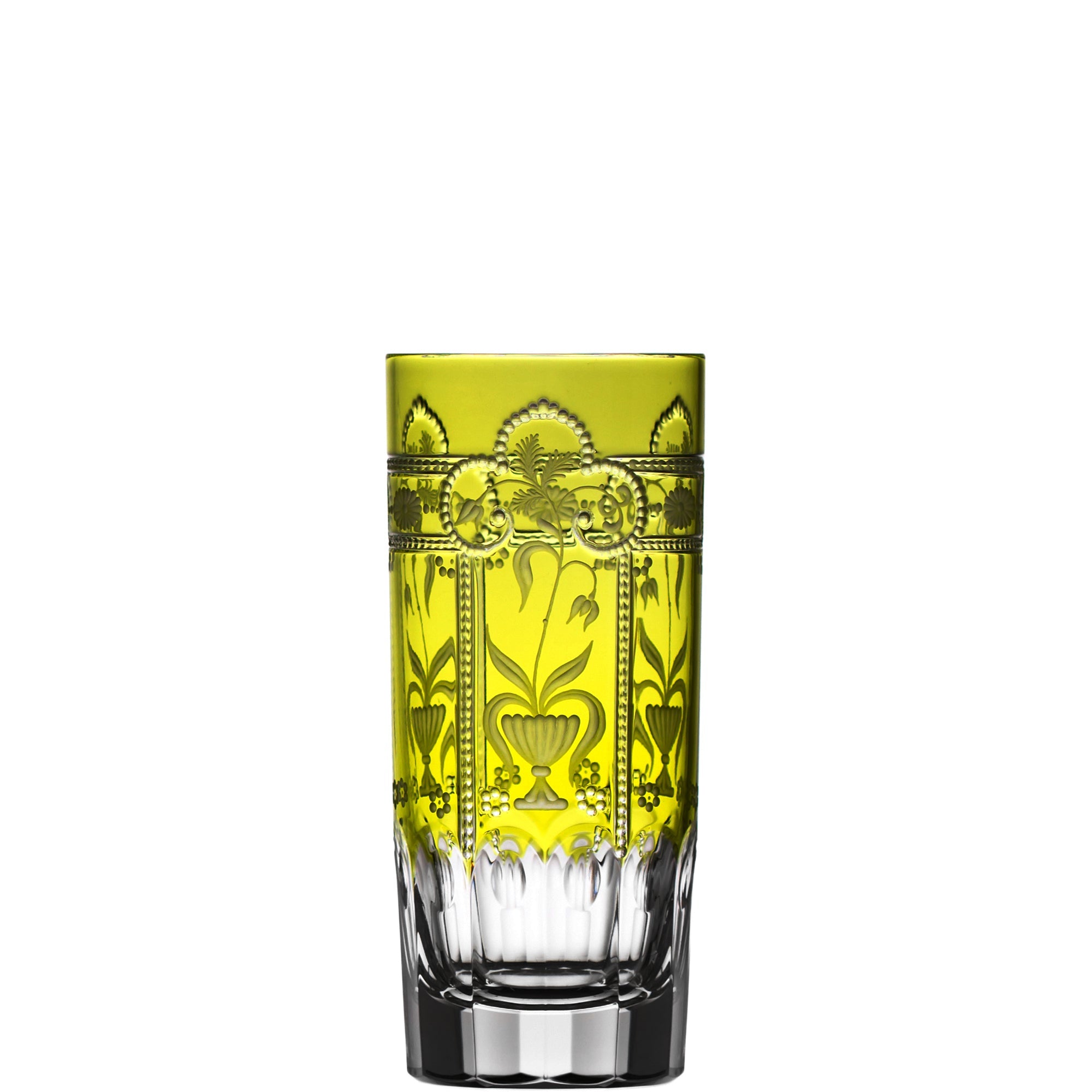 Varga Crystal Imperial Yellow-Green Highball