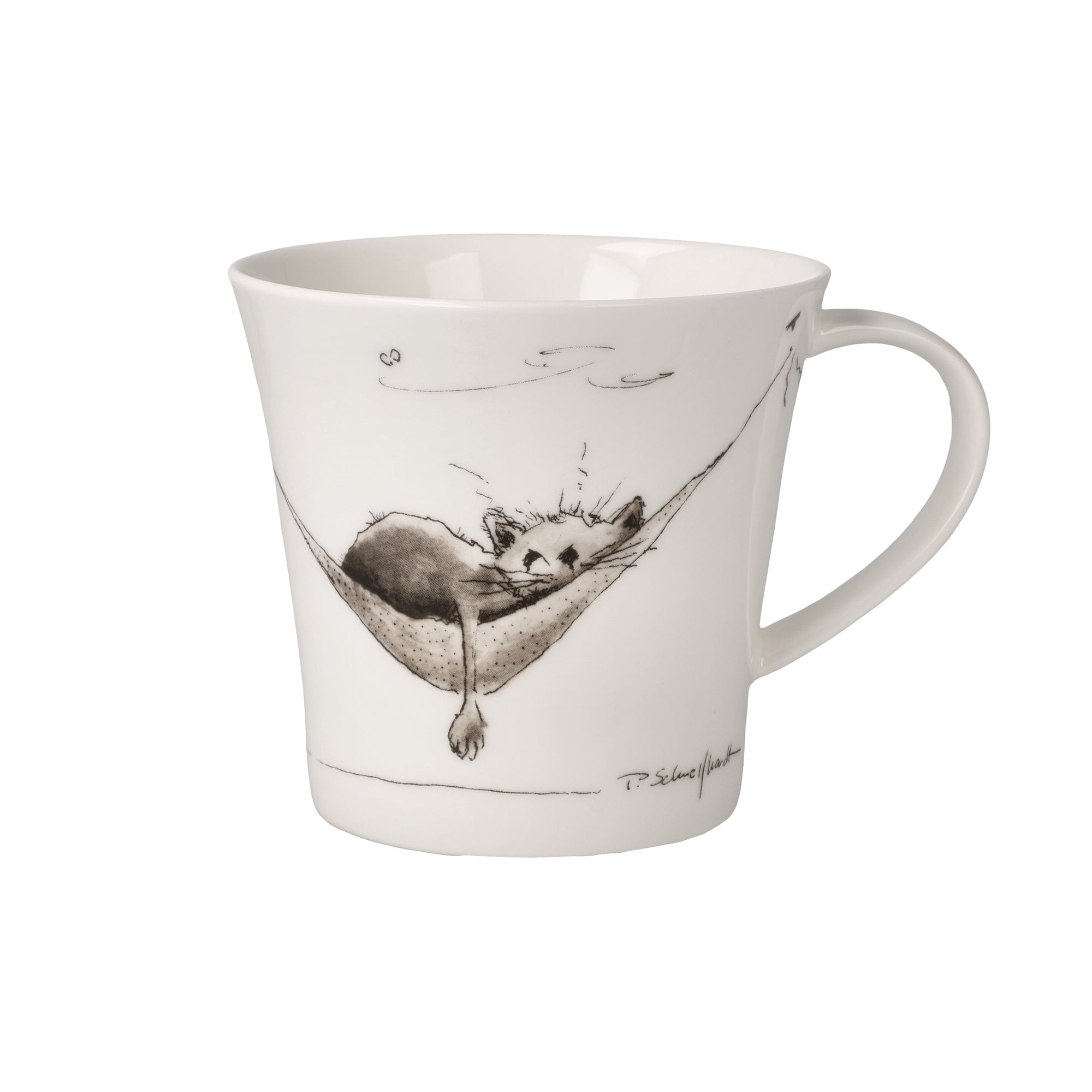 Goebel Just Relax (cat in hammock) mug - PS