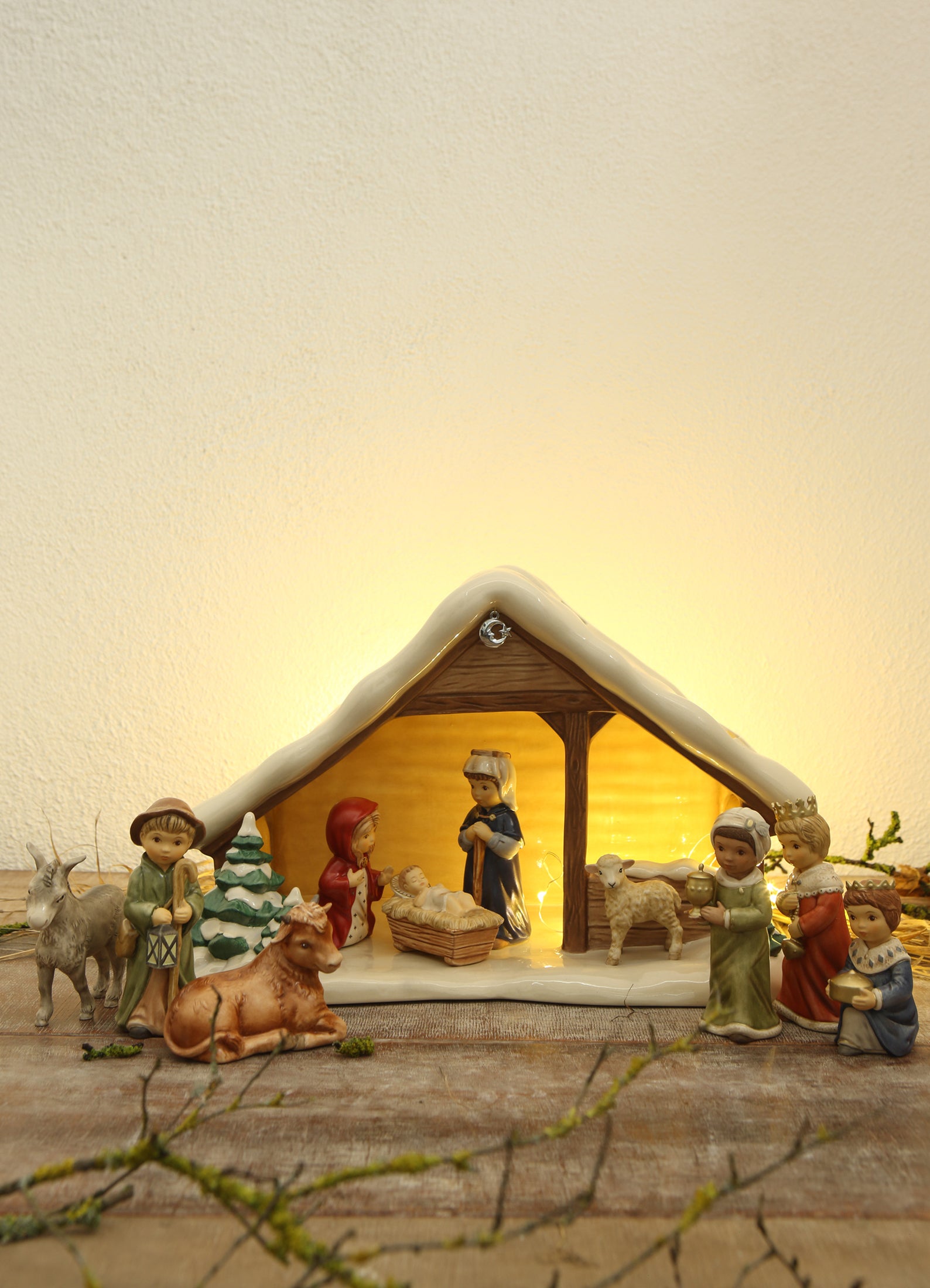 Goebel Nativity Animals and Shepherd set - XM