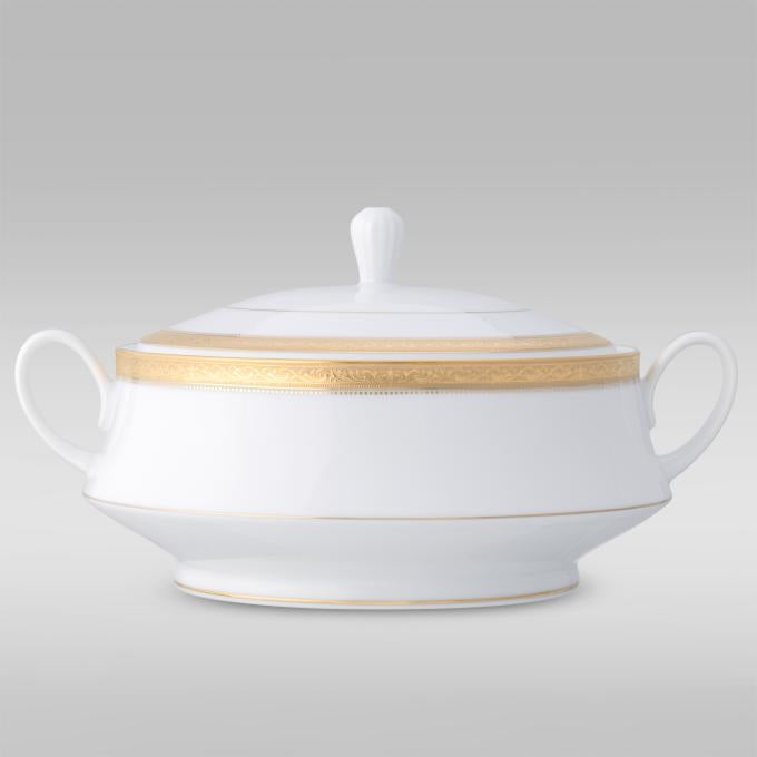 Noritake Signature Gold Covered Vegetable Dish