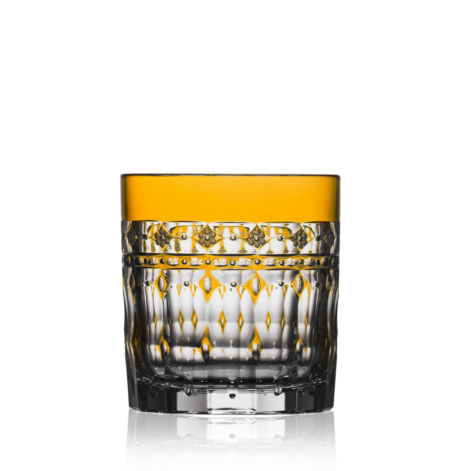 Varga Crystal Barcelona Amber Double Old Fashioned