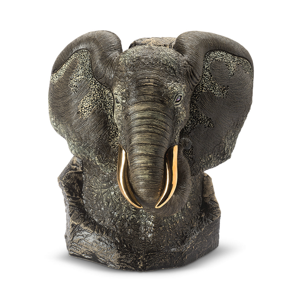 De Rosa Gallery Elephant Bust grey/black