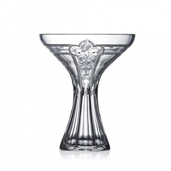 Varga Crystal Imperial Clear Bouquet Vase 8"