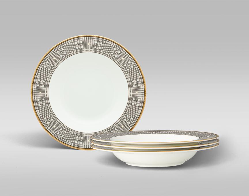 Noritake Infinity Bronze Rimmed Soup Plate 24.5cm
