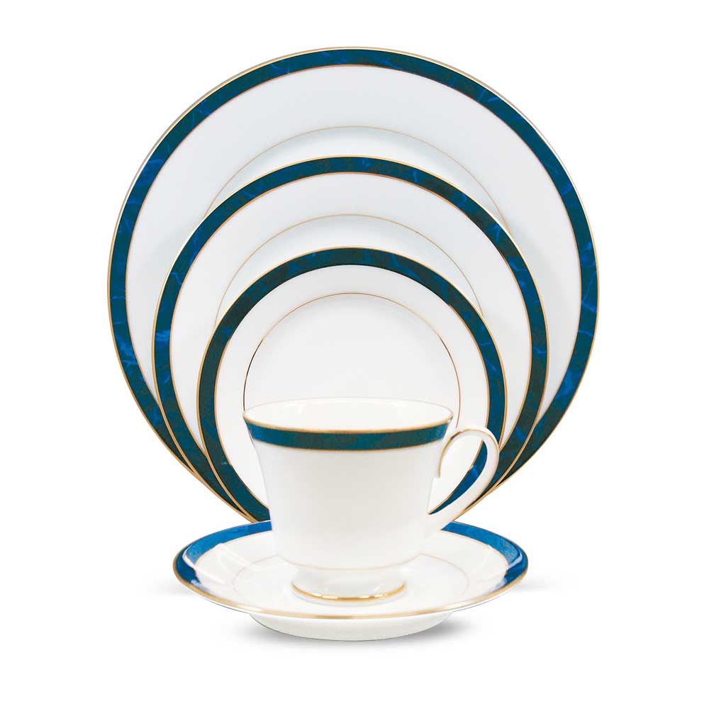Marble Blue AD Coffee Saucer
