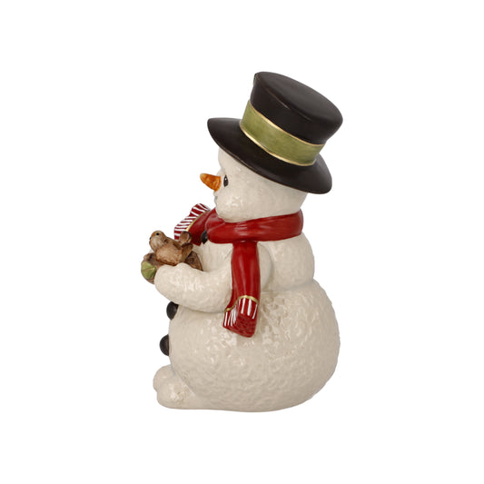 Figurine Snowman - Chirping Birds