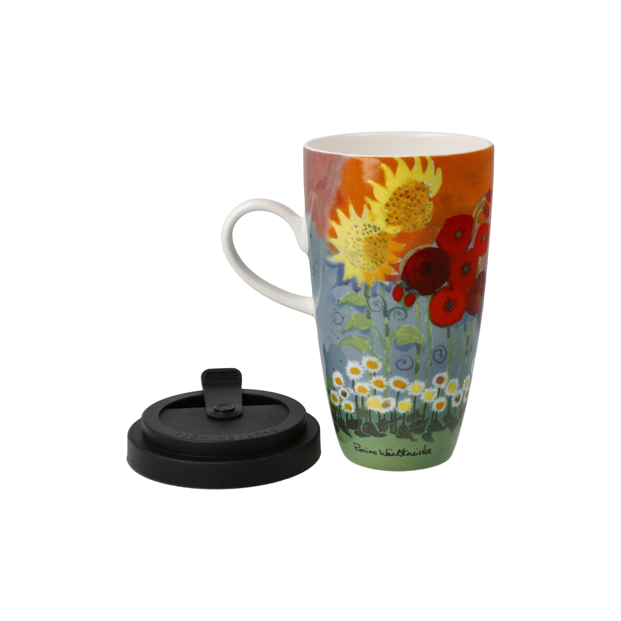 Goebel Rosina L'estate in giardino mug w/lid - RW