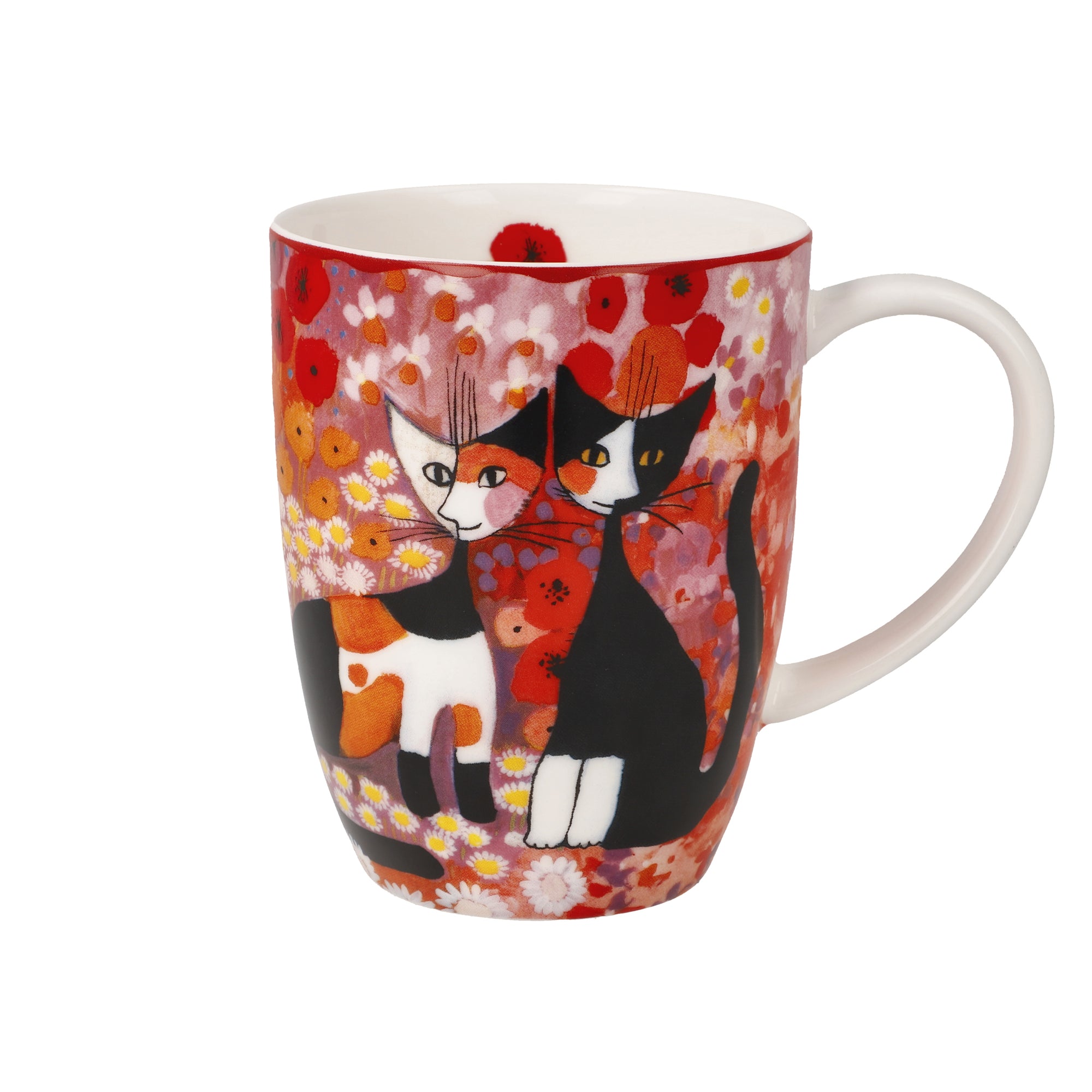 Goebel Rosina Prato Fiorito Colorato Mug (red)  - RW