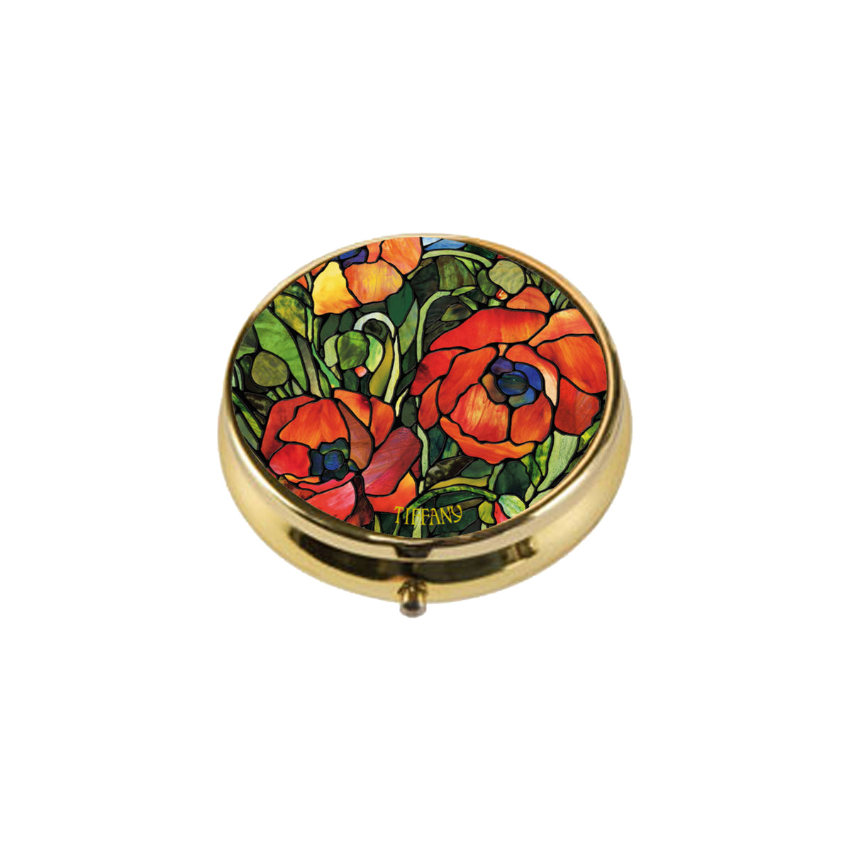 Goebel Tiffany Oriental Poppy pill box - AO