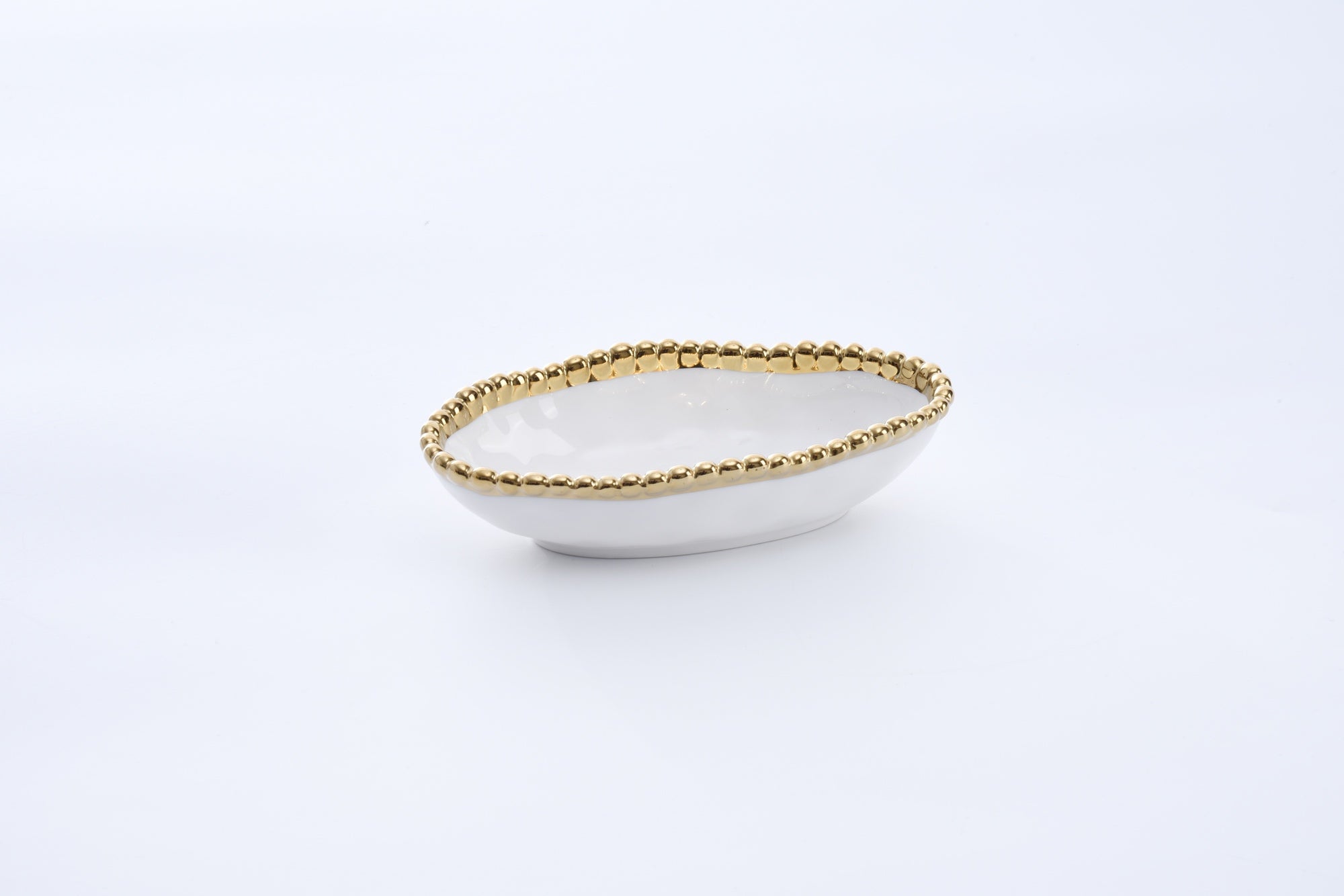 Pampa Bay Golden Salerno Long Condiment Bowl