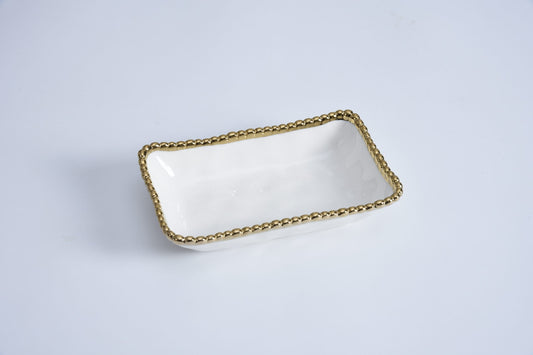 Pampa Bay Golden Salerno Rectangular Dish