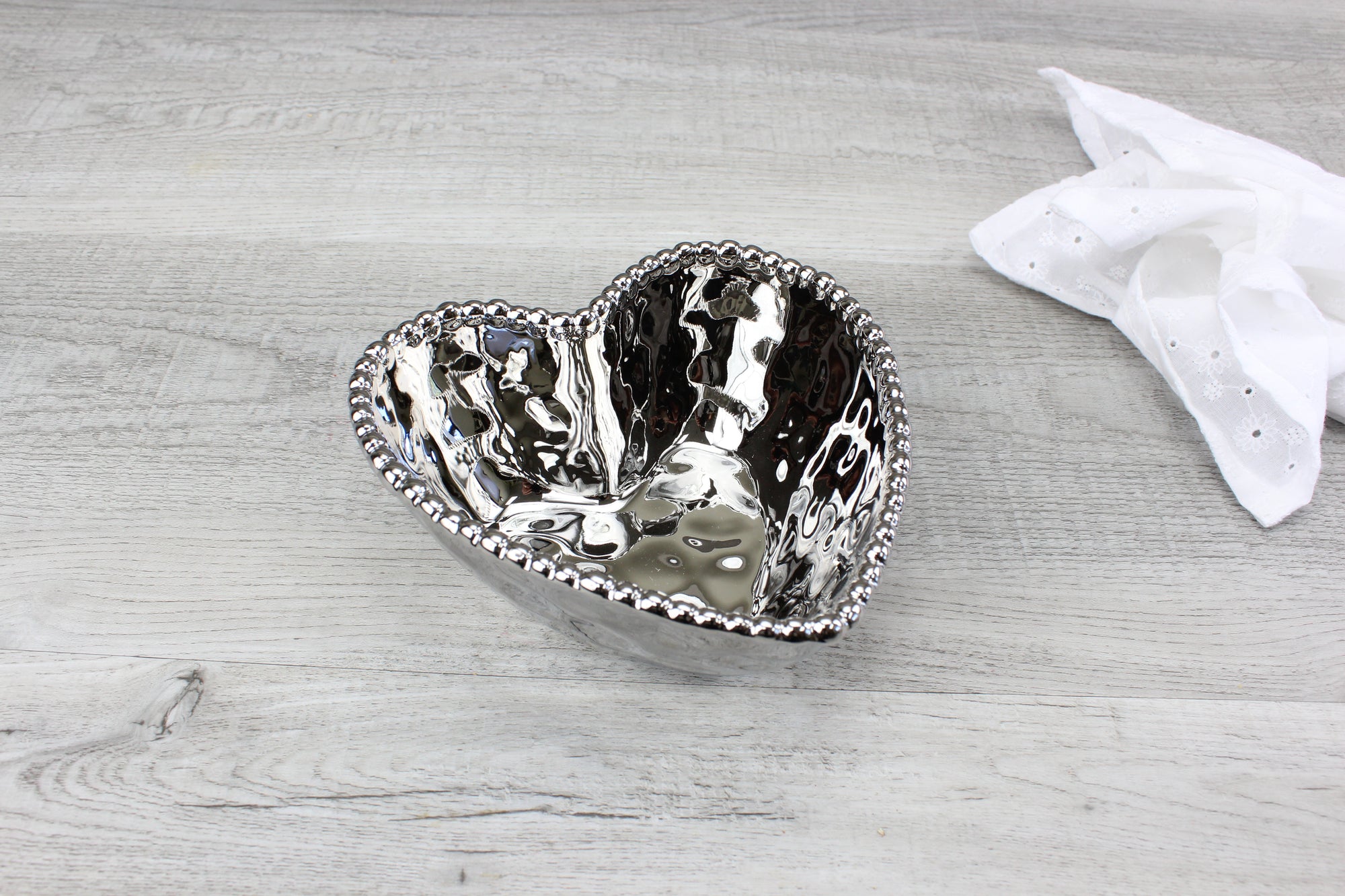 Pampa Bay Love Is In The Air Heart Bowl Silver