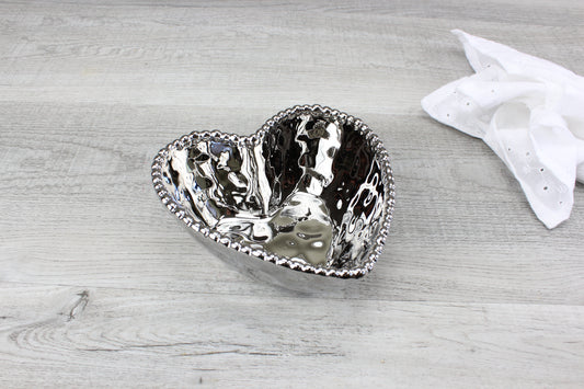Pampa Bay Love Is In The Air Heart Bowl Silver