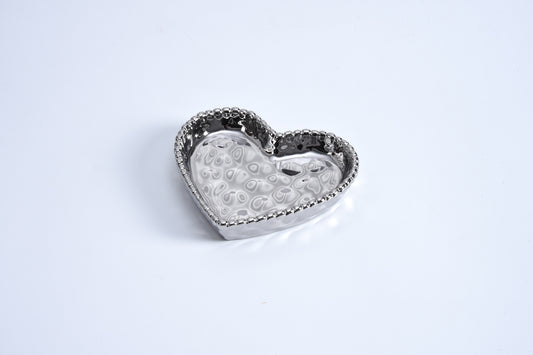 Pampa Bay Love Is In The Air Mini Heart Dish Silver