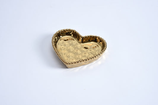 Pampa Bay Love Is In The Air Mini Heart Dish Gold