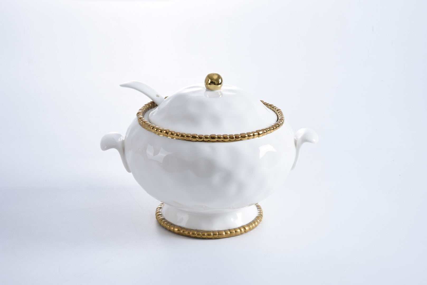 Pampa Bay Golden Salerno Soup Tureen & Ladle
