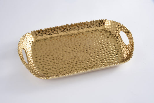 Pampa Bay Golden Millennium Rectangular tray With Handles