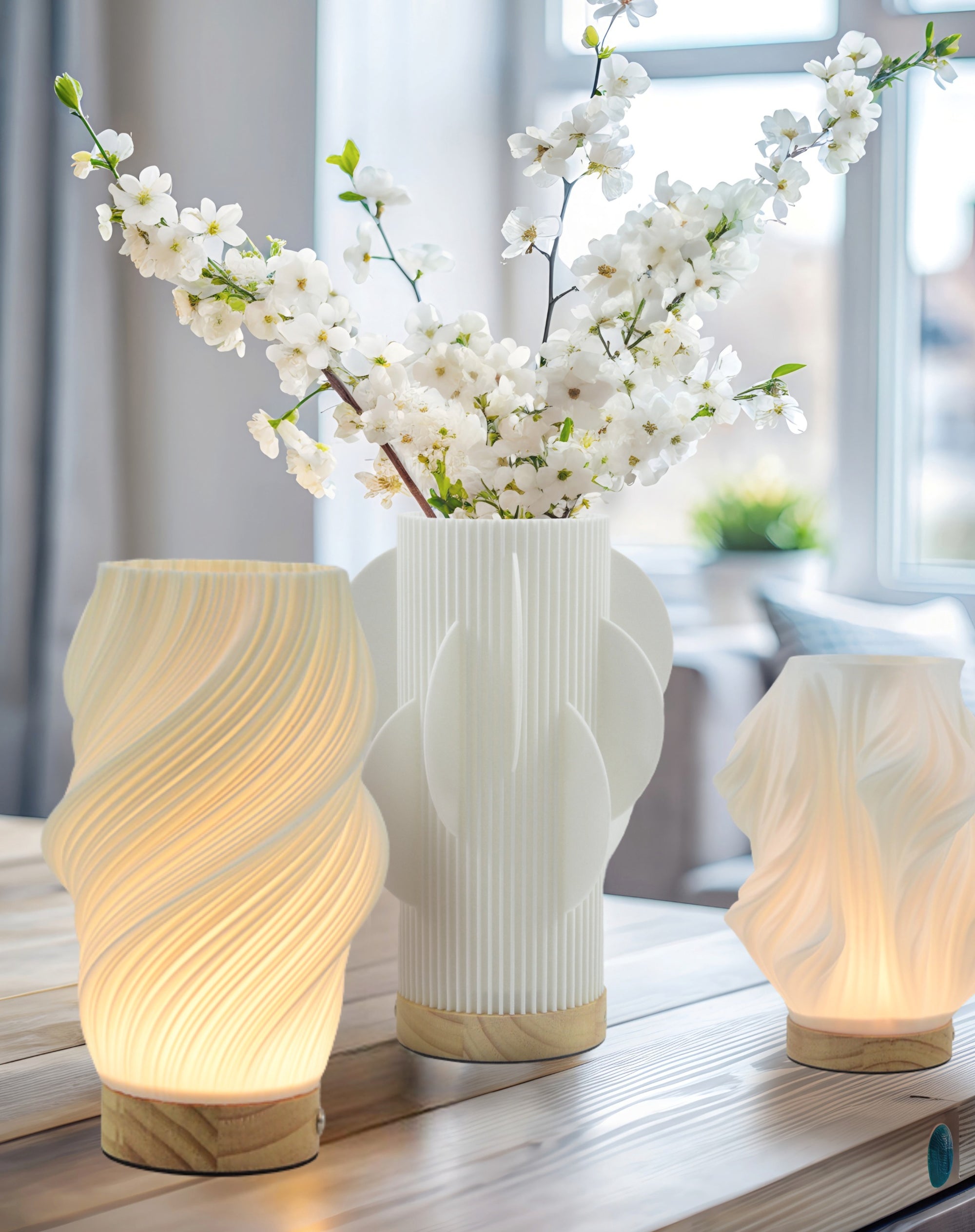 Lamart Forme Lighting - Waves rechargeable Table Lamp