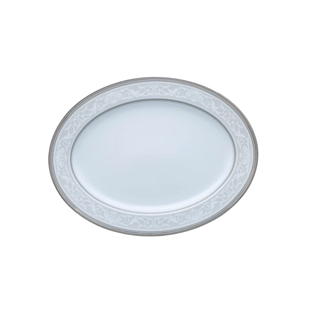 Noritake Hampshire Platinum Oval Platter (LG)