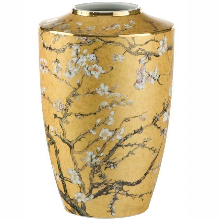 Goebel Van Gogh Almond Tree gold vase 24cm - AO