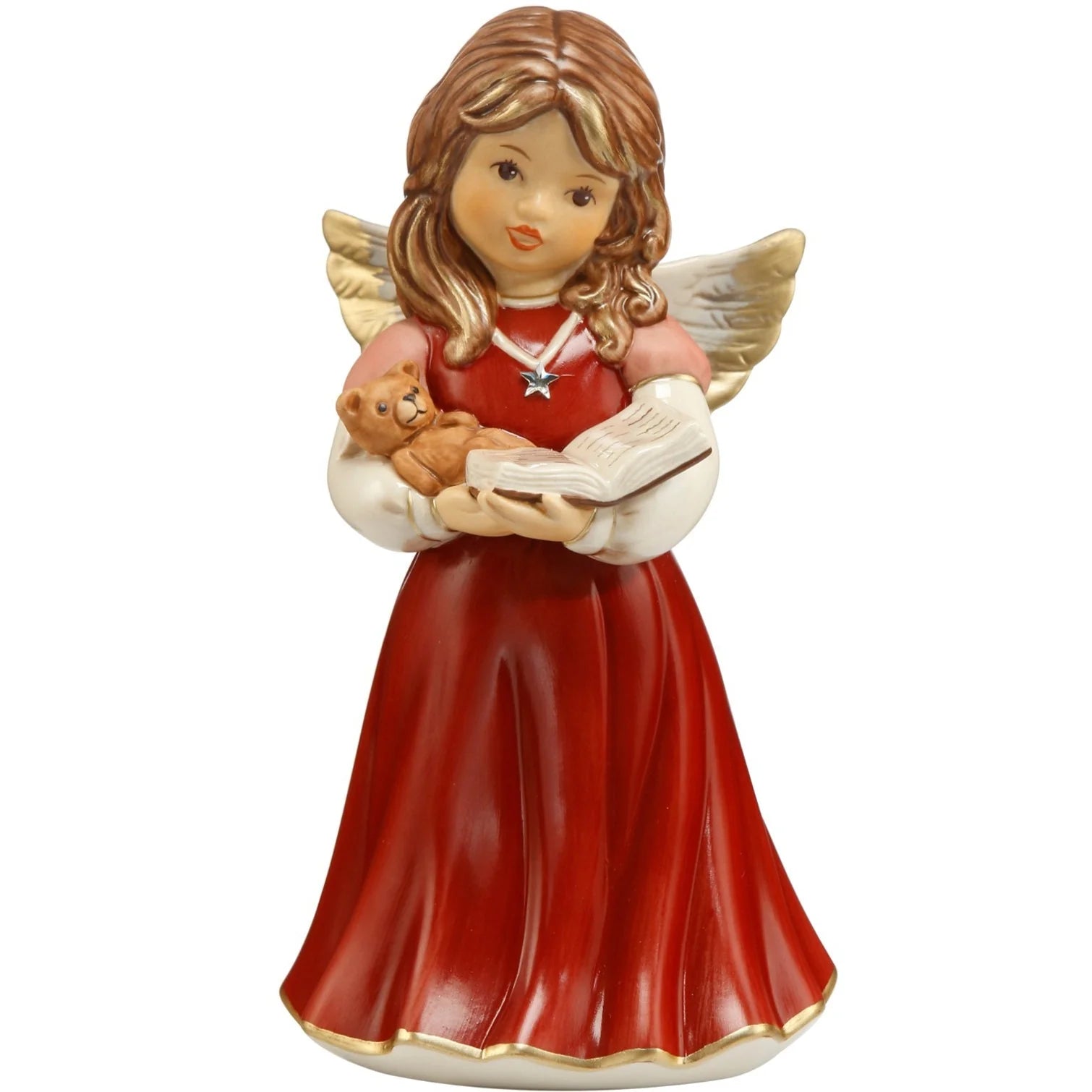 Goebel Angel Cuddle Teddy - bordeaux - XM