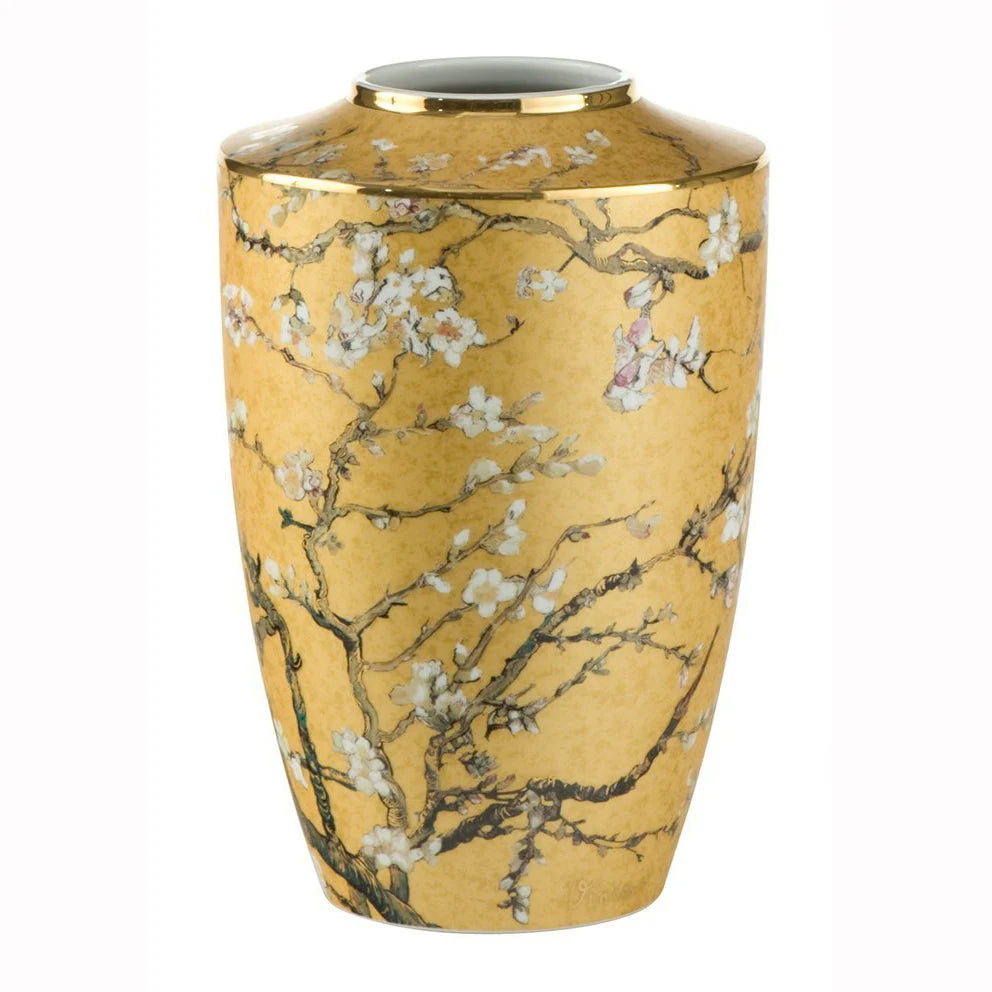 Goebel Van Gogh Almond Tree gold vase 12.5cm - AO
