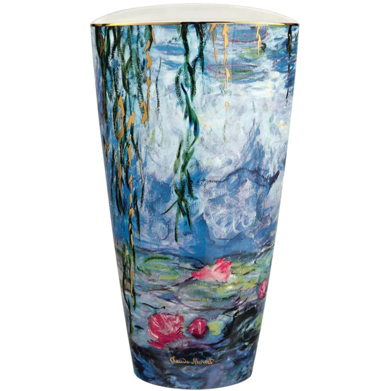 Goebel Monet Waterlillies w/Willow vase 28cm - AO