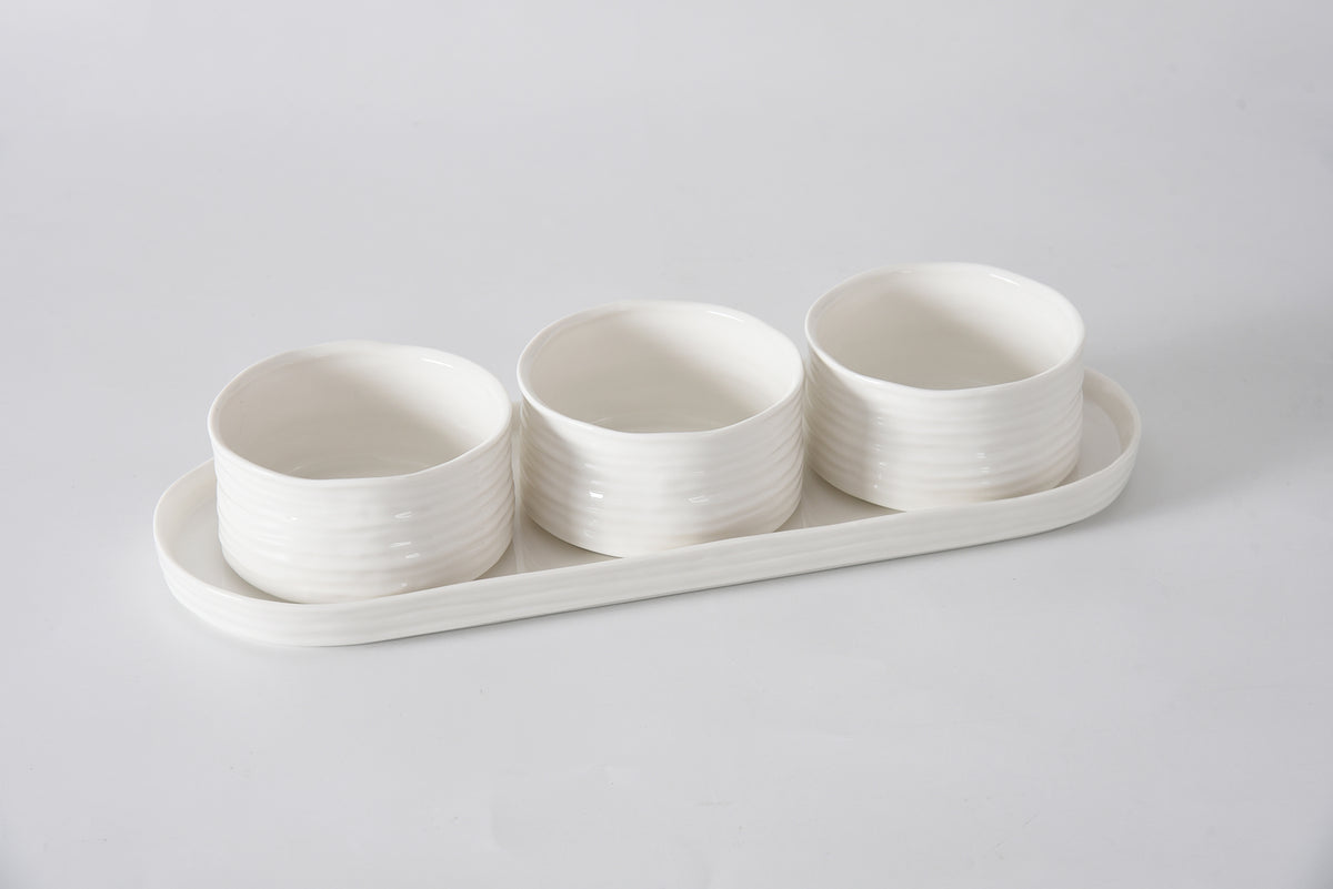 Pampa Bay Le Blanc Entertaining Set 4 piece