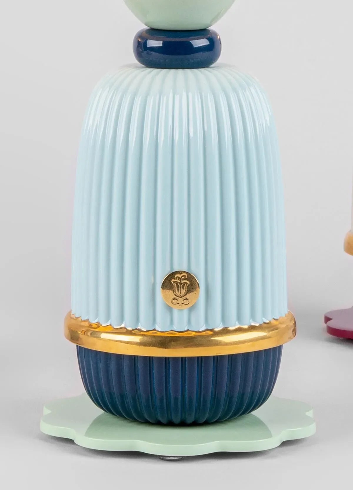 Lladro Kokeshi Wireless Lamp - Blue-Goviers