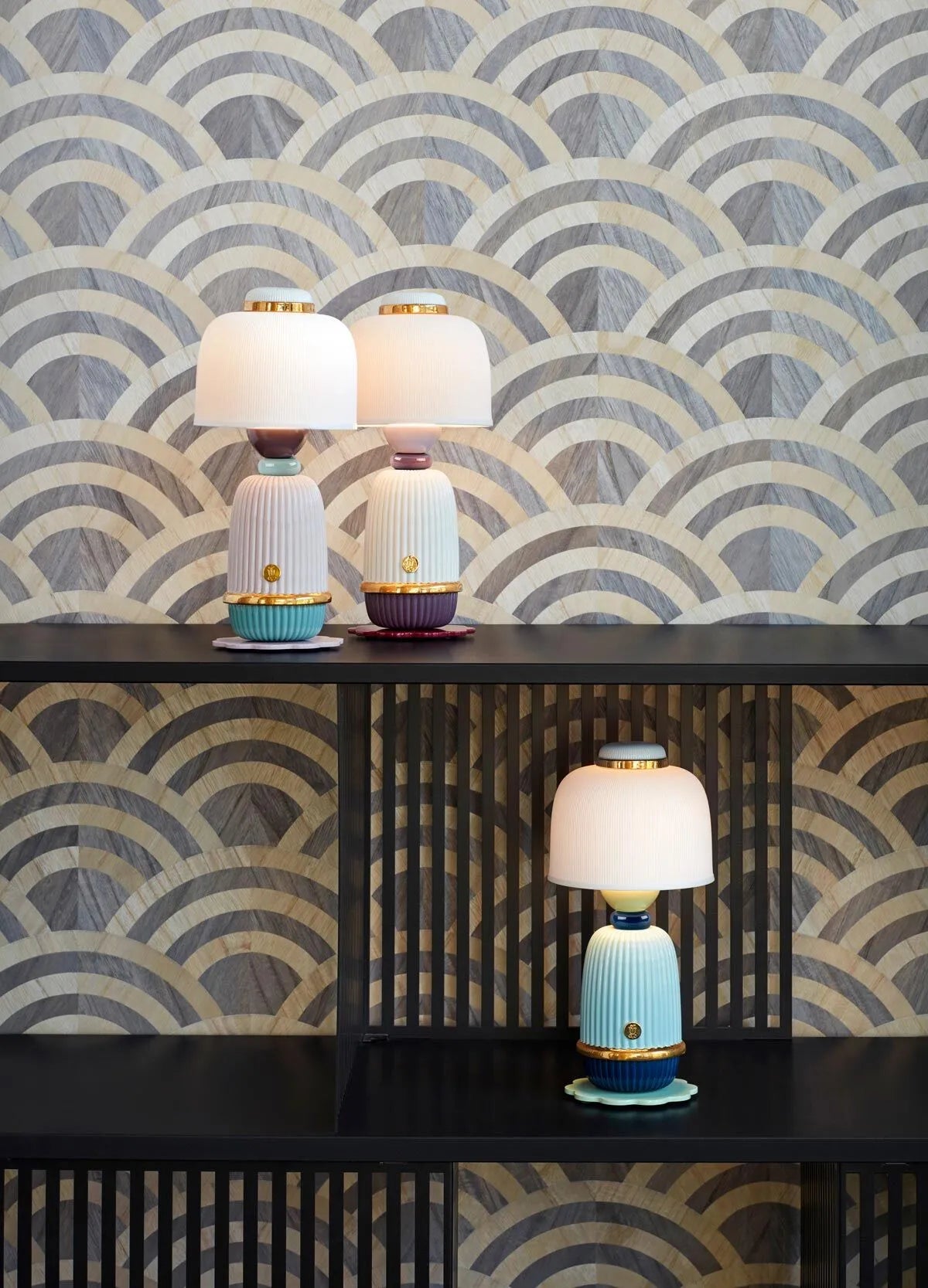 Lladro Kokeshi Wireless Lamp - Pink-Goviers