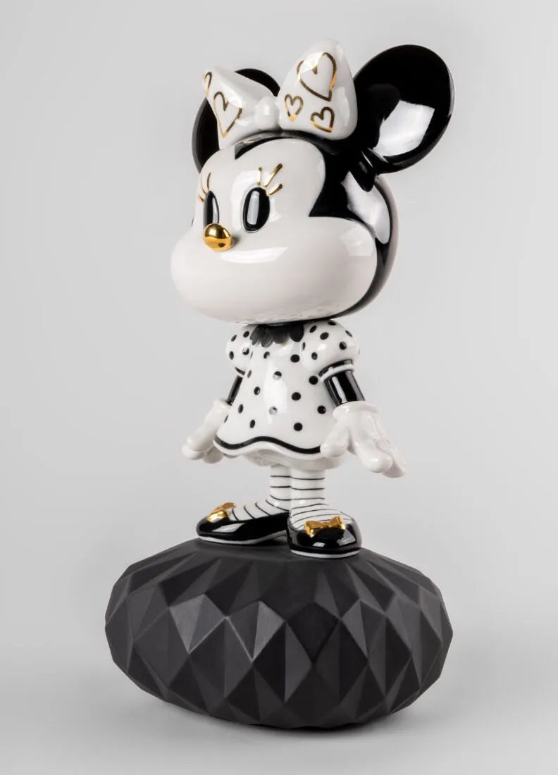Lladro Minnie In Black And White-Goviers