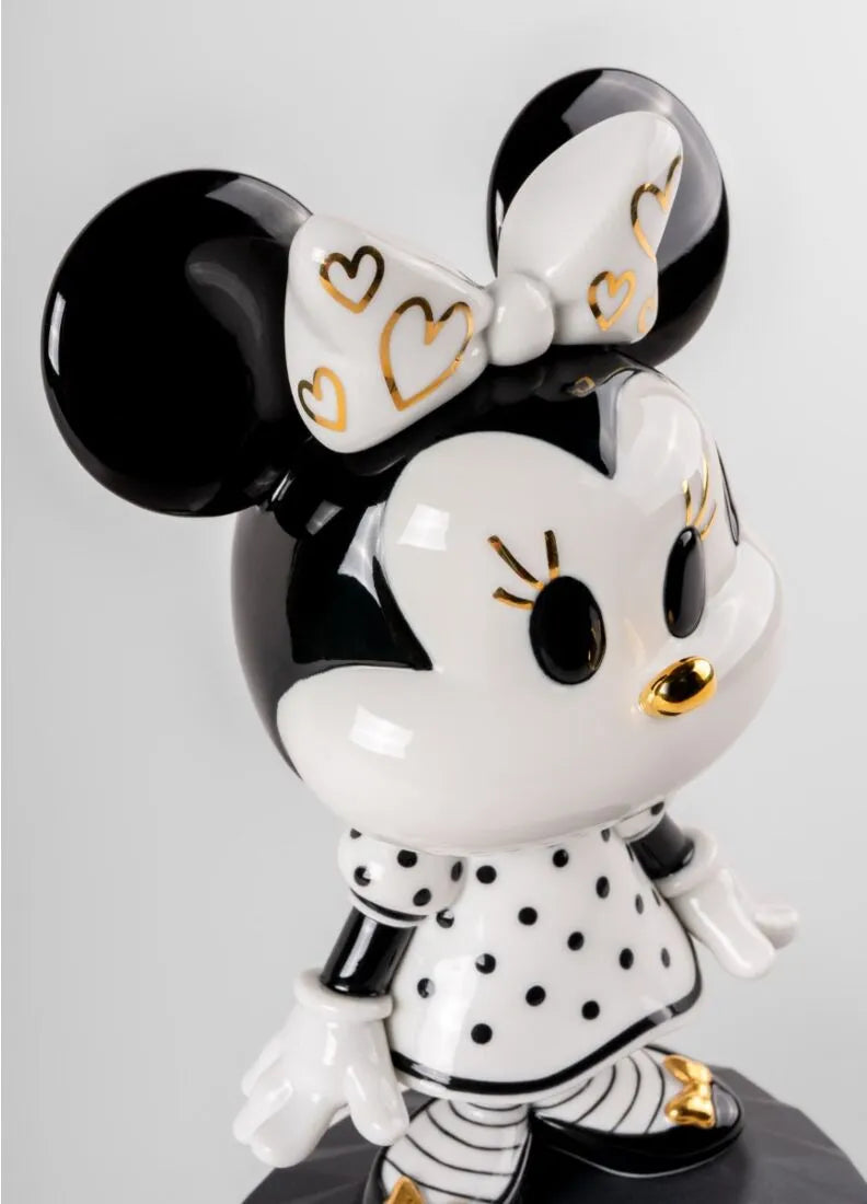 Lladro Minnie In Black And White-Goviers