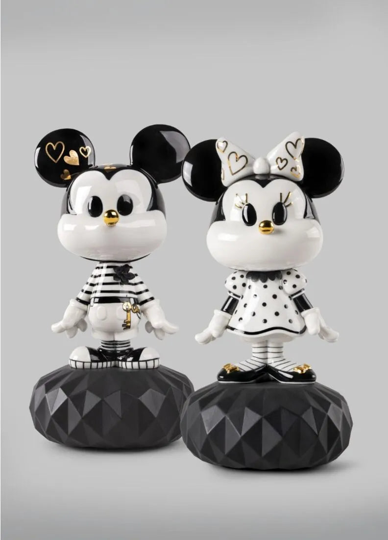 Lladro Minnie In Black And White-Goviers