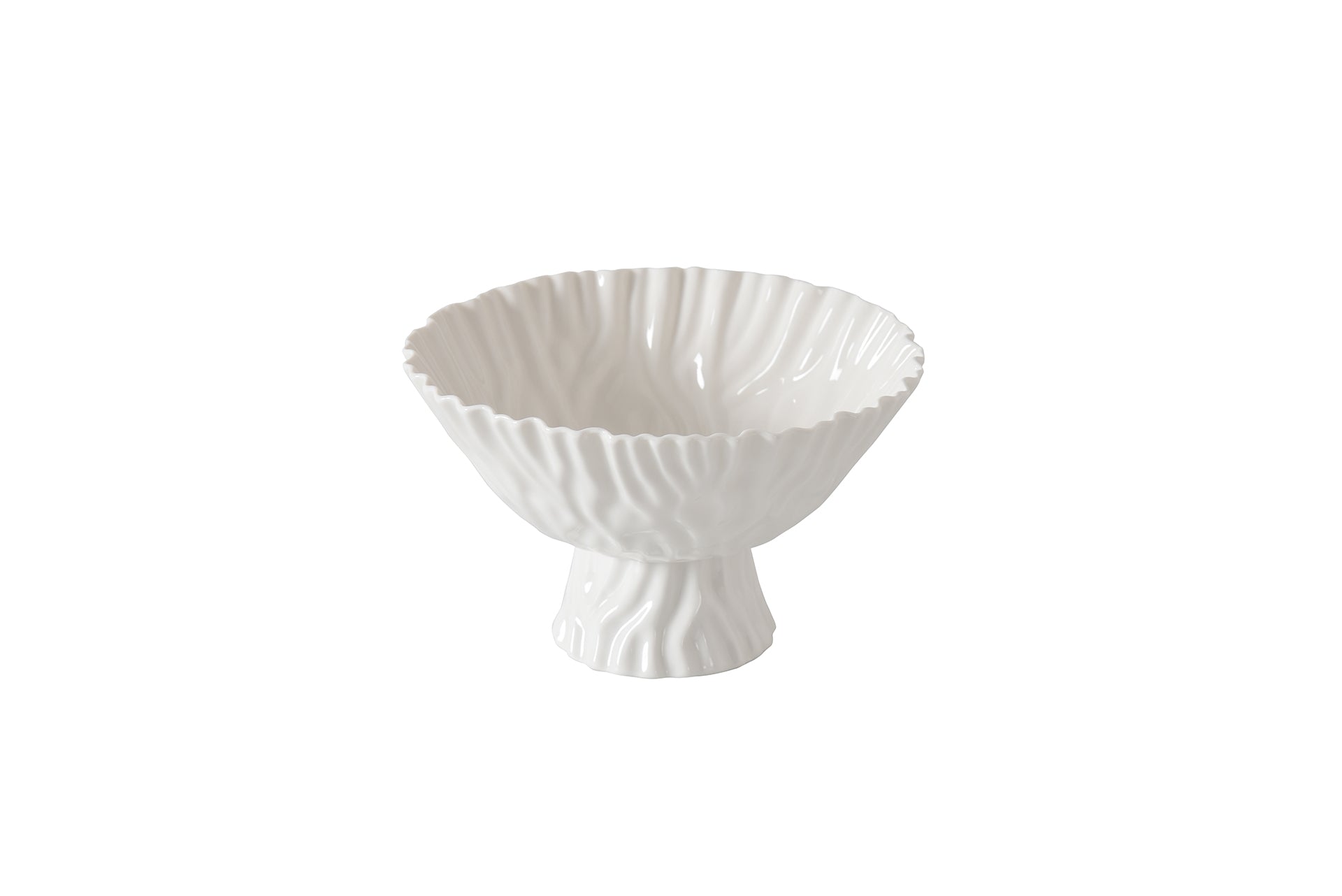 Pampa Bay Mascali Bianca Medium Footed Bowl