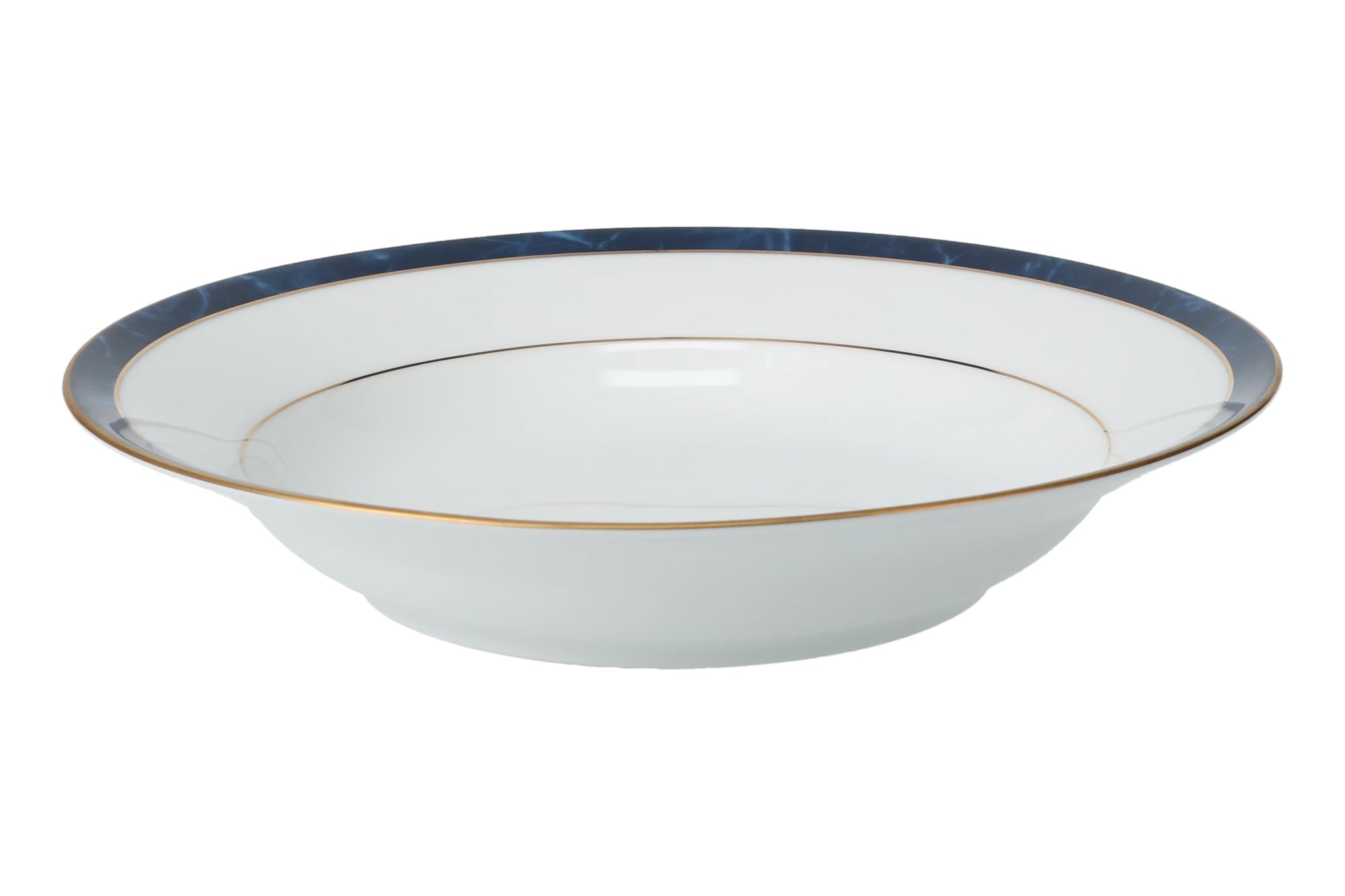 Marble Blue Soup Bowl 19.0cm