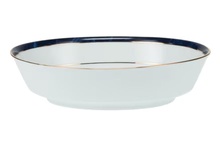 Marble Blue Oval Vegetable
