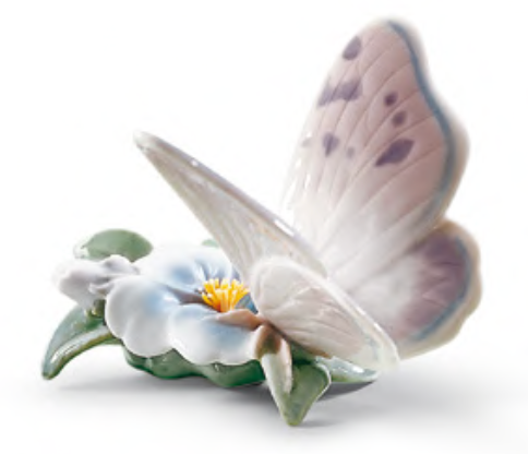 Lladro Refreshing Pause Butterfly