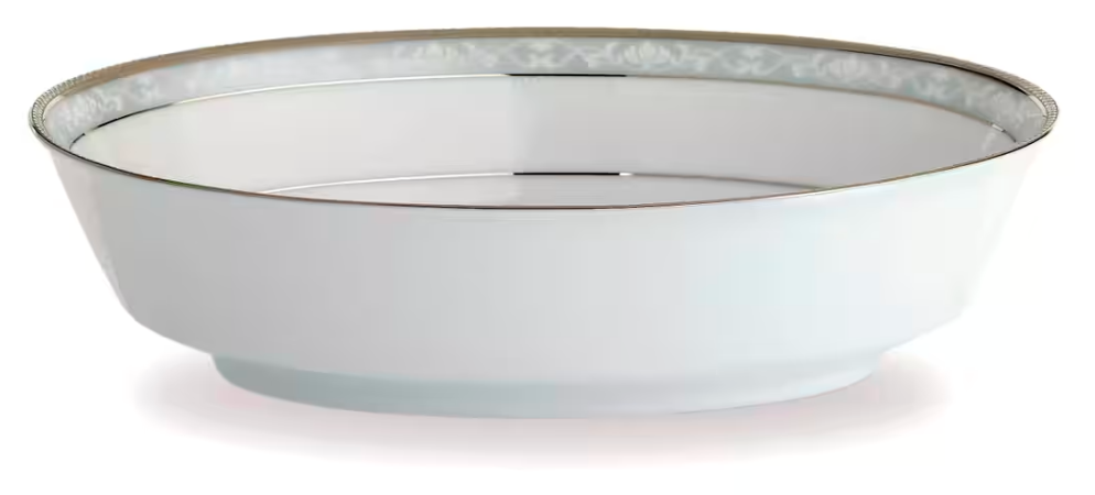Noritake Hampshire Platinum Round Vegetable