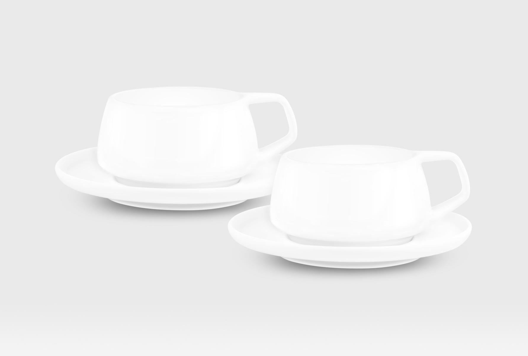 Noritake Marc Newson Air Cup & Scr pair set w/gift box