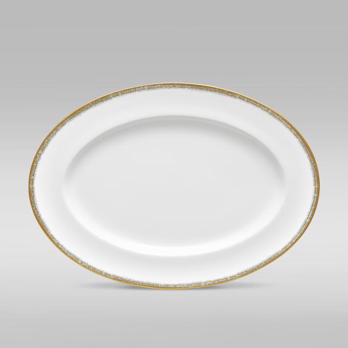 Noritake Haku Oval Platter 37cm MD