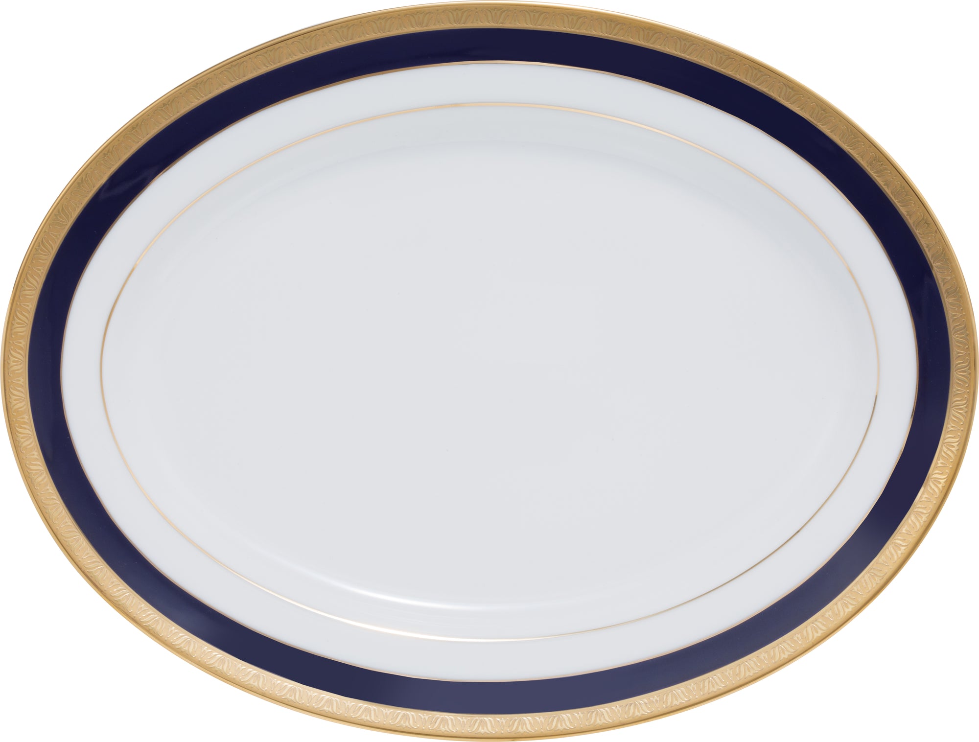 Legacy Cobalt Gold Oval Platter 35cm (M)