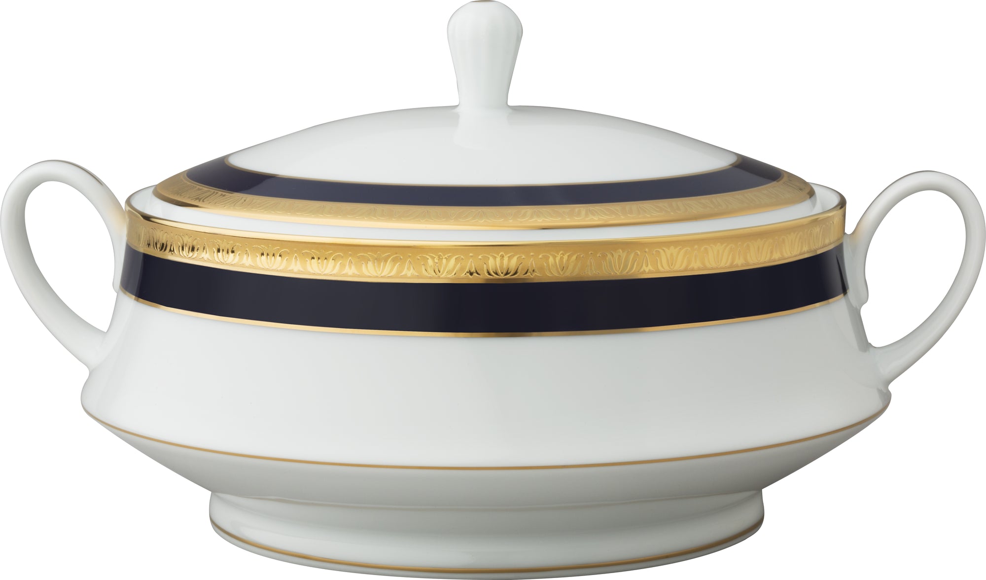 Legacy Cobalt Gold Covered Vegetable Dish