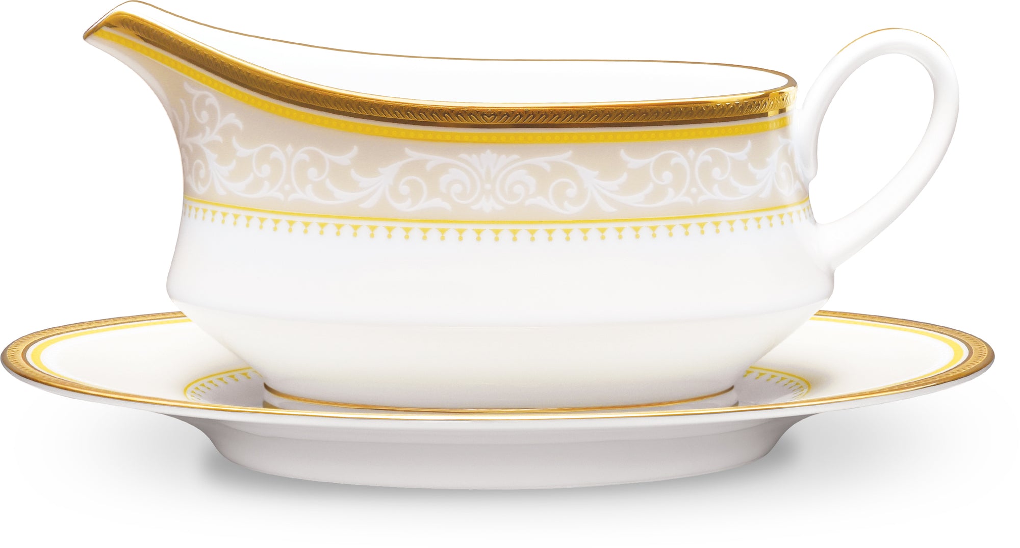 Glendonald Gold Gravy Boat with Tray
