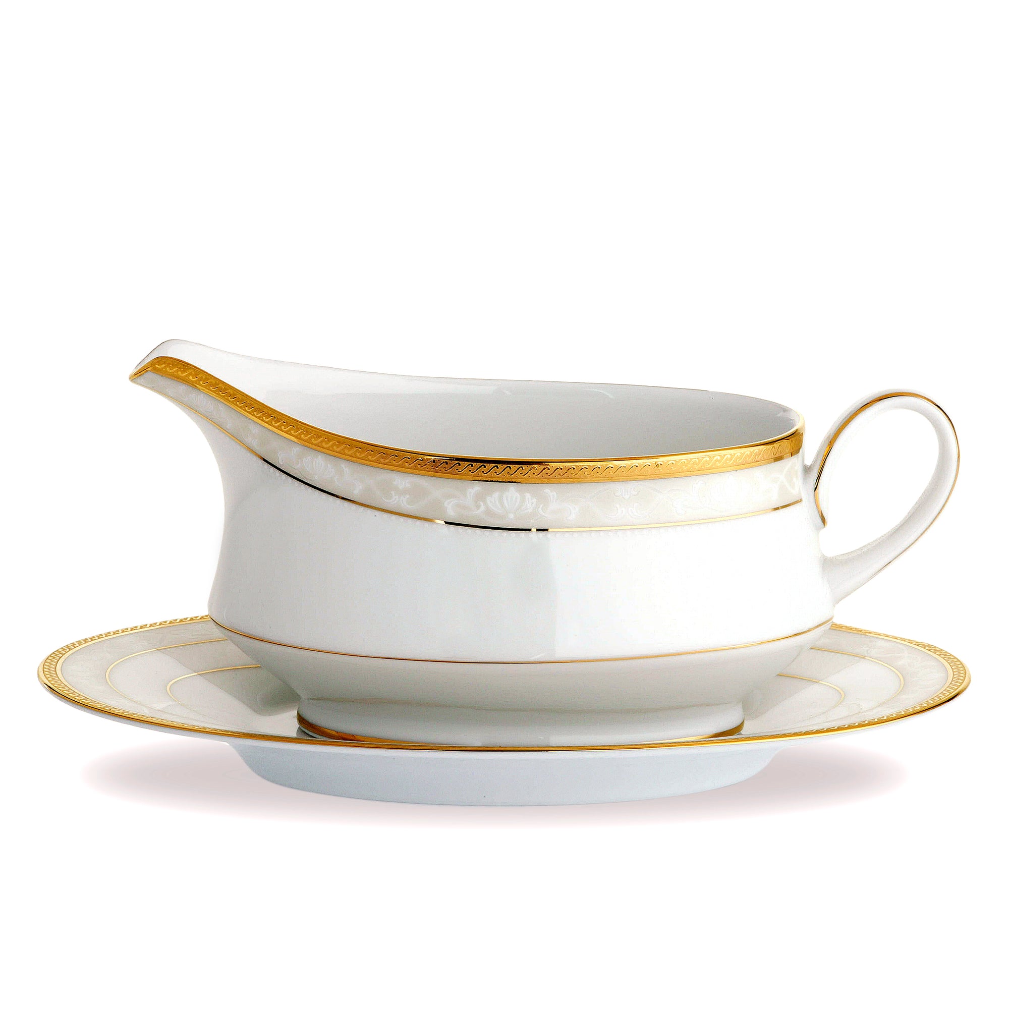 Hampshire Gold Gravy Boat with Tray