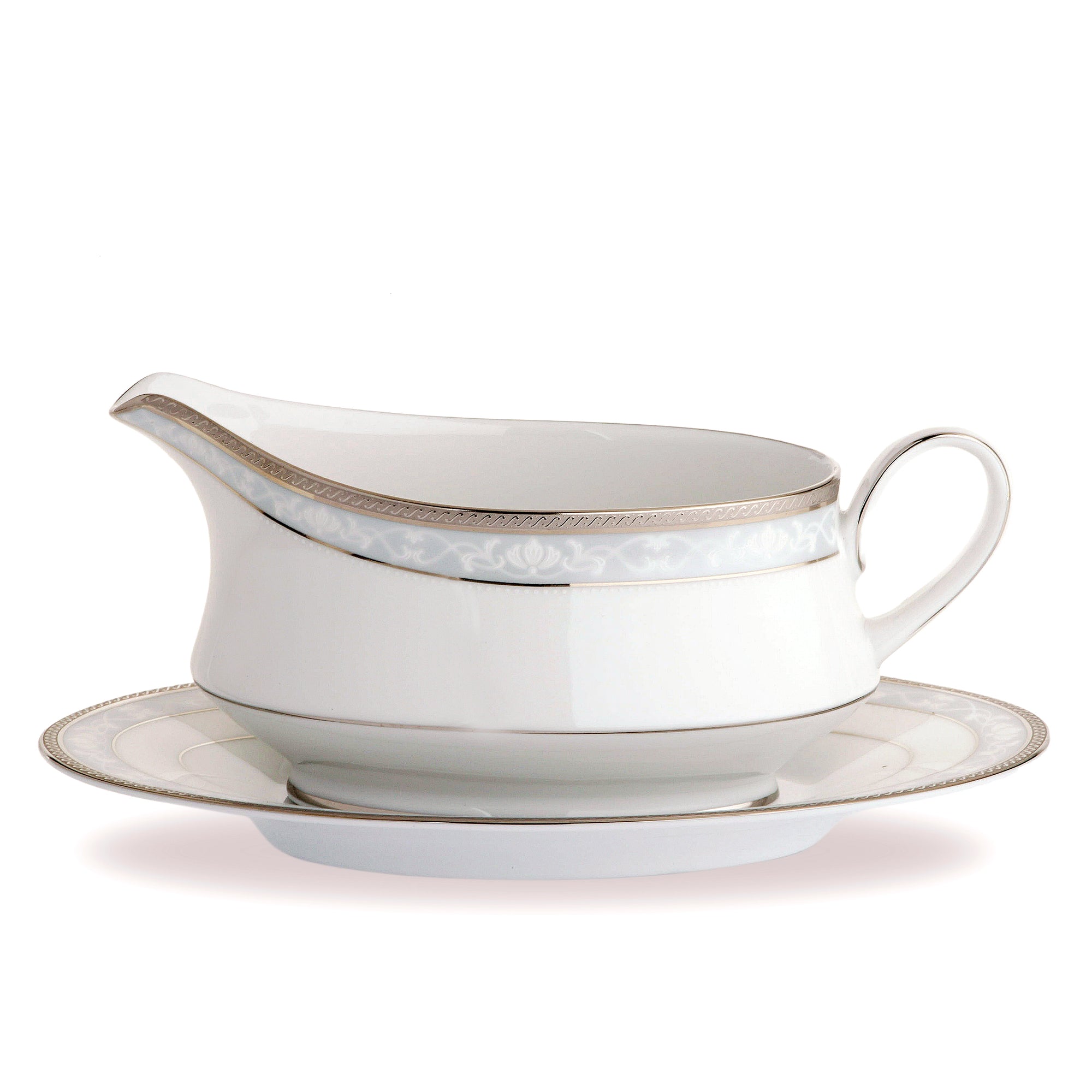 Hampshire Platinum Gravy Boat with Tray