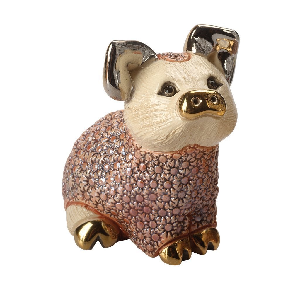 De Rosa Piglet Sitting Pink-Collectables-Goviers