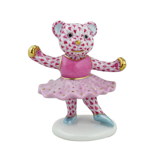 Herend Ballerina Bear Pink-Collectables-Goviers