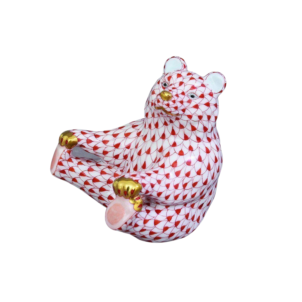 Herend Bear Holding Feet