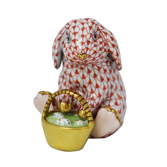 Herend Bunny With Basket-Collectables-Goviers