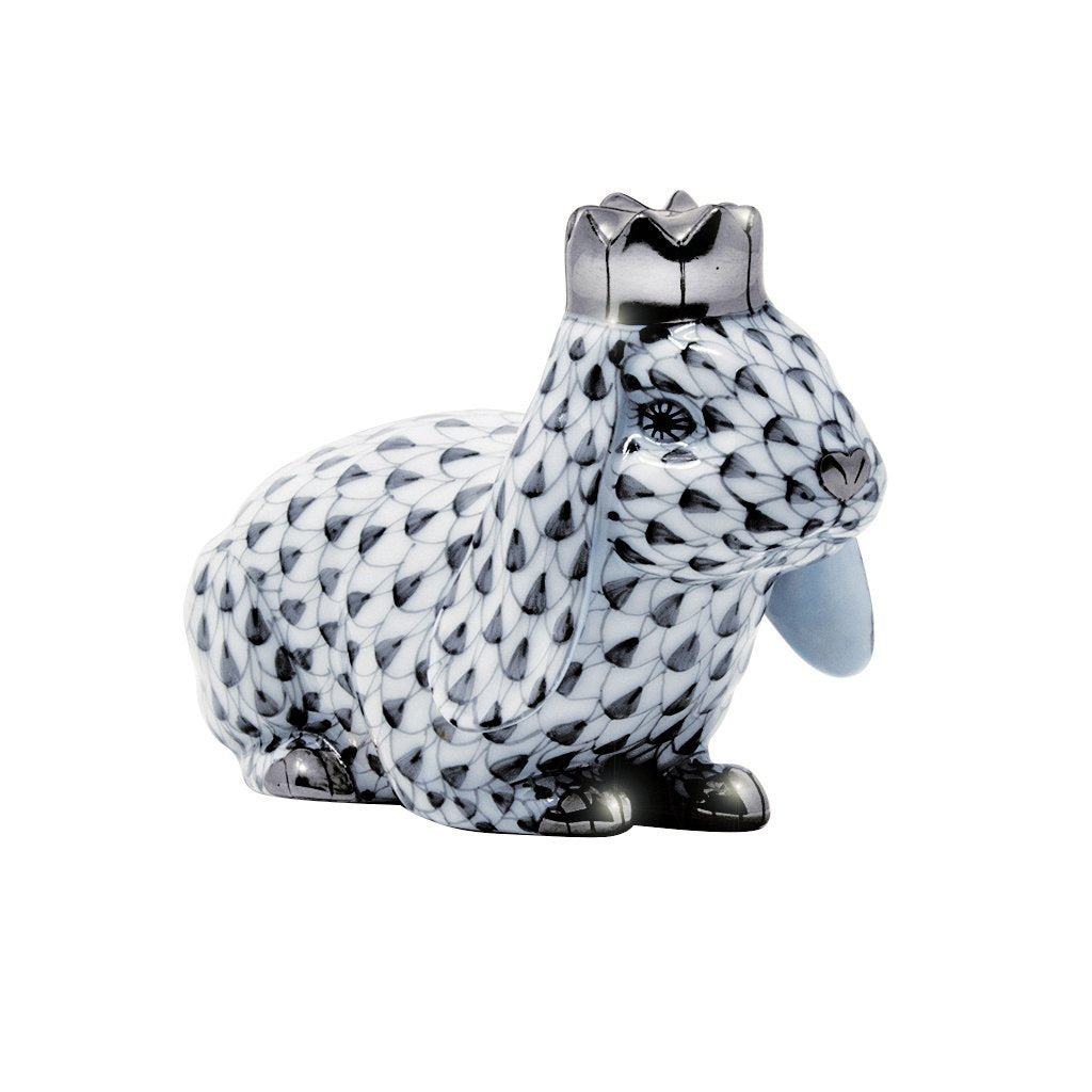 Herend Bunny With Crown VHN-PT-Collectables-Goviers